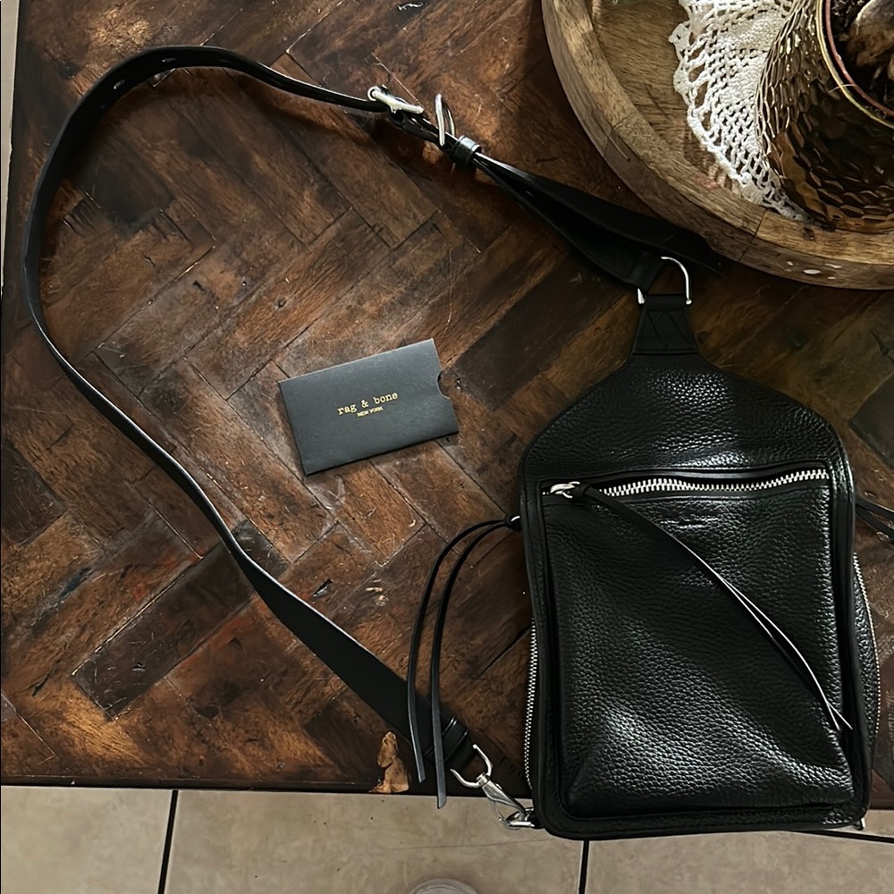 rag & bone Elliot Sling Pack BLACK